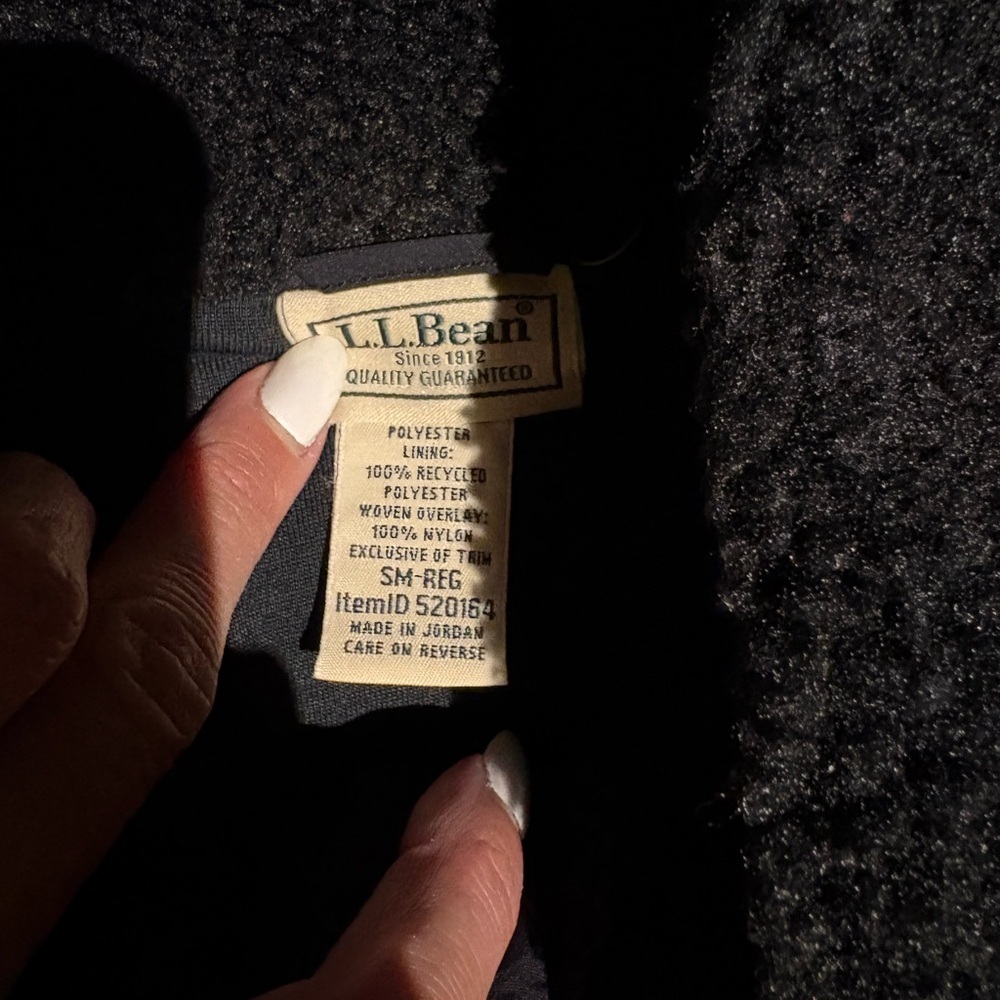 Women’s LL Bean Women's Bean's Sherpa Fleece Coat S - Picture 3 of 9